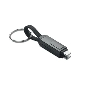 KEYSTO Personalized Promotional Keychains & Carabiners Keychain with <b>Charging</b> <b>Cable</b> Gadgets for Personal Use or Business - Product Image 1