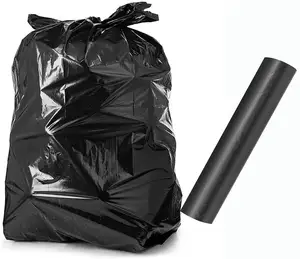 Durable Contractor 3mil black & clear trash can liners coreless roll made in Vietnam