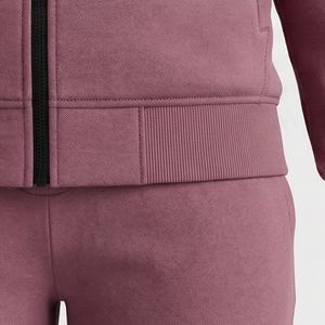 Ensemble de survêtement pour femme, fermeture éclair, gym, fitness, extensible, respirant, deux pièces, jogging, veste à fermeture éclair intégrale, polaire doux, décontracté, actif - Product Image 5