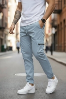 Pantalones Cargo Jogger para Hombre, Estilo Urbano, Multibolsillos, Techwear, Cordura, Soft Shell, Reversibles, Transpirables, Cintura Elástica, Casuales