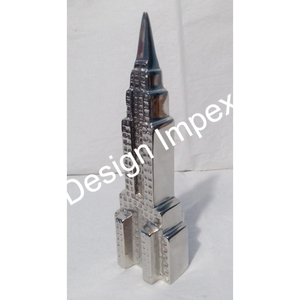 Estatua de edificio Chrysler, modelo de Torre Alta elegante de aluminio fundido para Decoración de mesa, objeto portátil fácil y escultura de Torre - Product Image 5