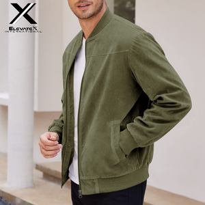Chaqueta de lona con capucha y cremallera para hombre, de alta calidad, para invierno, con cuello alto personalizado, ecológica, reversible, de algodón, para otoño, estilo urbano. - Product Image 3