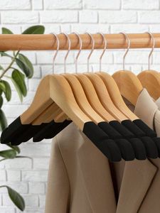SIMPLE HANDMADE BEST High Quality Boutique Style a Grade Lotus Wooden Hanger With Notches with Bar Suit Hanger - Product Image 3