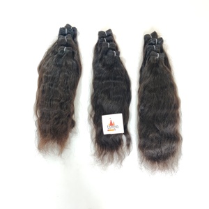 Extensiones de cabello humano de templo indio alineado con cutícula Remy 100% sin procesar, trenzado de ondas profundas sueltas, procesamiento químico ninguno - Product Image 3