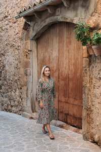 Vestido de Algodón Hecho a Mano Roselani, Algodón Puro, Moda Ética, Ropa de Verano - Product Image 3