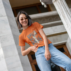 Haut court luxueux de qualité supérieure pour bébé fille t-shirts confort et élégance tissu solide couleurs et logo personnalisés écologiques coupe ajustée - Product Image 6