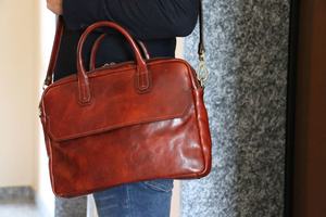 Mallette en cuir PU rétro Crazy Horse pour hommes d'affaires en cuir véritable coque dure sac d'ordinateur portable pour le LLP-0069 de travail de bureau - Product Image 3