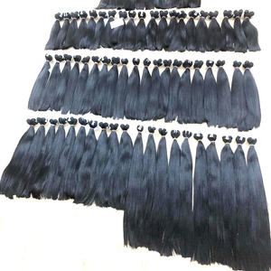 Cabello humano Natural sin procesar Remy vietnamita de alta calidad, extensión de cutícula alineada, paquete de trama de máquina de doble estiramiento - Product Image 3