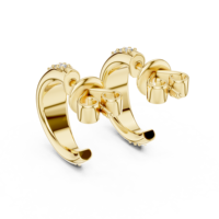 Boucles d'oreilles créoles pavées de moissanite taille ronde en argent sterling 925, certifiées GRA, bijoux de luxe pour femme, cadeau d'anniversaire de mariage