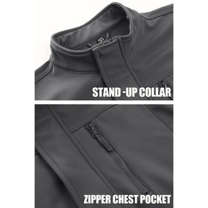 Nouvel arrivage de vestes Softshell en gros meilleure qualité hommes coupe-vent résistance à l'eau hommes Softshell veste personnalisée pour OEM - Product Image 4