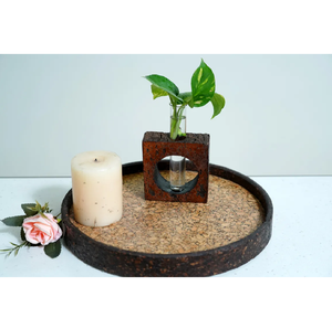 Bandeja de corcho cuadrada Natural de estilo clásico de gran venta, bandejas de servicio hechas a mano ecológicas con el último diseño, grosor de tamaño OEM - Product Image 5