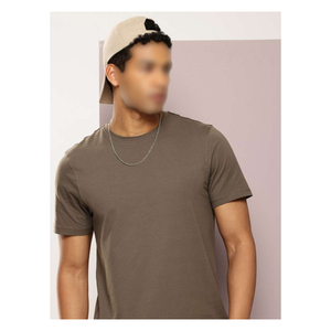 T-shirt léger et doux en tricot 100% coton respirant pour homme, confortable, coupe régulière, tenue décontractée au bureau pour tous les jours - Product Image 3