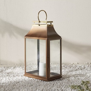 Portavelas de Metal Dorado y Marrón de Doble Tono de Alta Calidad, Estilo Clásico Hecho a Mano para Decoración Navideña del Hogar - Product Image 5