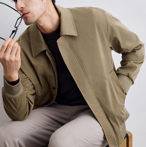 Vêtements de bureau de qualité supérieure OEM, vestes pour hommes, hauts, marque, veste d'affaires pour hommes, décontractée, col rabattu, simple, manteaux tendance - Product Image 5