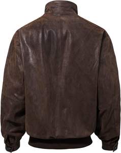 Nouveauté Offre Spéciale Cafe Racer Biker Veste en cuir de vachette véritable à la mode décontractée pour hommes, logo personnalisé pour hommes - Product Image 3