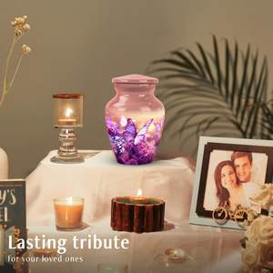 Mini urnas de mariposa de nuevo diseño de metal para cenizas humanas, hombres y mujeres adultos, urna pequeña para cenizas, urna de tamaño personalizado para adultos - Product Image 5