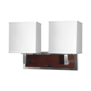 Hot Selling Classic Hotel Prestige Rechte Vierkante Witte Linnen Lampenkap Dubbele Tafellamp Met <span class=keywords><strong>2</strong></span> Stopcontacten 1 Usb Twee Licht - Product Image 5