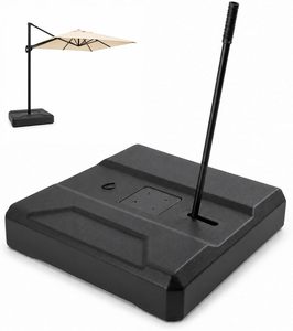 160 kg Fillable <strong>Parasol</strong> <strong>Base</strong> with Wheels Umbrella Stand <strong>Base</strong> Market Patio Outdoor <strong>Heavy</strong> <strong>Duty</strong> Umbrella Holder Mobile - Product Image 1