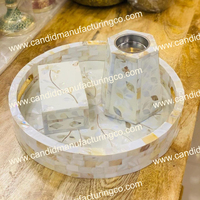 Nouvel Arrivage Ensemble de brûleurs d'encens perlés faits main, Boîte Mubkhara pour Ambregris, Benzoin, Bakhour, Prêt pour le Ramadan, Santal, Coriandre