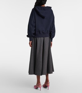 เสื้อฮู้ดสวมหัวสำหรับผู้หญิงเสื้อฮู้ดผ้านุ่มอบอุ่นมีสไตล์ไหล่ตก - Product Image 5