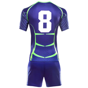 Personalizable de los hombres de Rugby League Jerseys Pantalones cortos Kits de Nueva Zelanda de impresión sublimada transpirable Rugby Wear Uniformes - Product Image 2