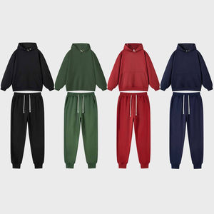 Pantalones de Campana de Algodón 100% de Alta Calidad, Sudaderas con Capucha para Hombre, Ropa Deportiva, Conjuntos Deportivos con Cremallera, Conjuntos Deportivos Extra Grandes y Gruesos - Product Image 5