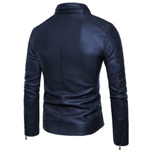 ABRA SPORTS Premium Quality Leather Jacket for Men High Street Style Winter <b>Quilted</b> Slim Fit with <b>Wool</b>/Viscose Shell - Product Image 4