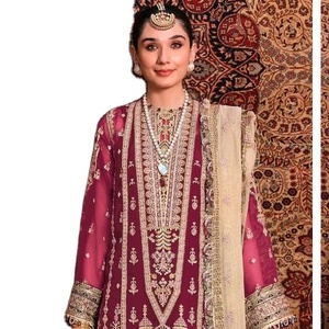 ชุดปักผ้าโปร่งบางสไตล์ปากีสถาน fepic rosemeen - Product Image 2