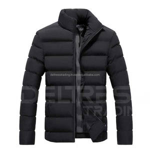Chaqueta acolchada de invierno informal para hombre, chaqueta de poliéster teñida de hilo Formal para hombre, precio al por mayor - Product Image 5