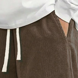 กางเกงวอร์มขายาวสำหรับผู้ชายกางเกงขาบานแนวสตรีทกว้างมีกางเกงขายาวตรงกลางลายทางทรงตรงโค้งพิมพ์โลโก้ได้ตามต้องการ - Product Image 3