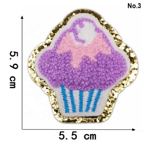 Applique brodée en chenille à coudre, patch tissé, motifs mignons, fleurs, alphabet, badge, bricolage, écologique, sur mesure, Pakistan - Product Image 6