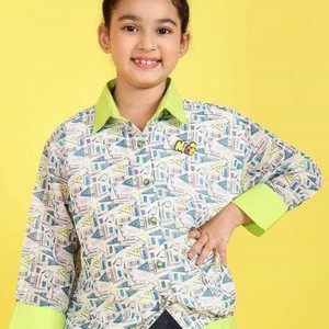 เสื้อแฟชั่นตะวันตกเสื้อแฟนซีสำหรับเด็กผู้หญิงเสื้อท่อนบนสไตล์พีชปกติจากบูติกอินเดีย - Product Image 5