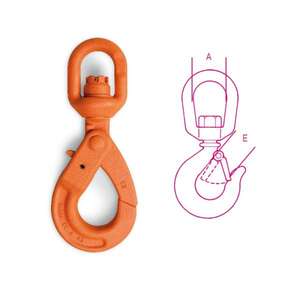 BETA ROBUR High-Tensile Alloy Steel <b>Swivels</b> Self-Locking with <b>Swivel</b> Hooks (Not Under Load) - Product Image 1