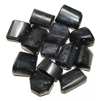 Pierres Roulées en Agate Noire Naturelle Faite à la Main, Pierres de Guérison, Décoration d'Intérieur, Vente en Gros