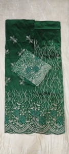 Tissu en taffetas de soie George de qualité supérieure, dernier cri, magnifique, à motif floral, antistatique et respirant - Product Image 5