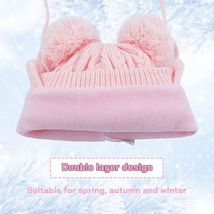 Bonnets chauds d'hiver personnalisés pour filles et garçons Design jacquard de couleur unie pour la mode en plein air fabriqués sur commande - Product Image 4