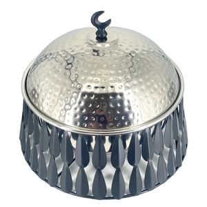 Plat à casserole noir de luxe avec construction en acier inoxydable idéal pour le service de la marmite chaude et l'utilisation du buffet dans des environnements sophistiqués - Product Image 3