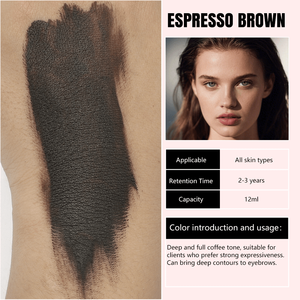 مجموعة 5 قطع أصباغ هجينة ممزوجة باللون الذهبي، حبر وشم حواجب شبه دائم معتمد من REACH لتقنية المايكروبليدنج - Product Image 4