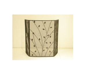 Black Iron Metal <b>Mesh</b> Decorative Fireplace <b>Screen</b> With <b>Doors</b> for Home Decorative - Product Image 5