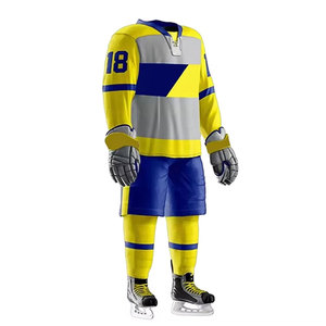 Uniforme deportivo ligero para hockey sobre hielo, jersey transpirable y pantalones duraderos, ajuste adaptable para entrenamientos y partidos - Product Image 4