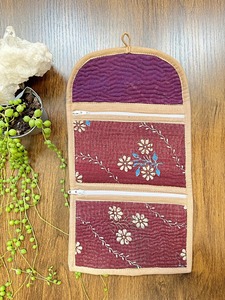 Mayorista Logotipo Personalizado Viaje Acolchado Algodón Monedero Bolsas Estuche Protector Joyería Bolsa Algodón Acolchado Maquillaje Bolsillos Bolsa - Product Image 5