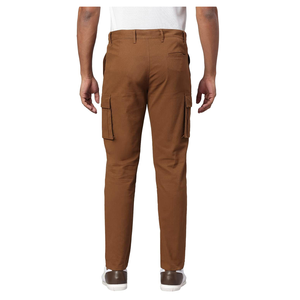 Pantalon cargo de randonnée multi-poches de couleur unie pour hommes en plein air décontracté avec logo personnalisé de haute qualité en vente - Product Image 4