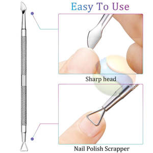 Empujador de Cutículas Profesional de Acero Inoxidable y Herramienta de Corte de Precisión, Removedor de Cutículas de Acero Inoxidable de Grado Profesional Premium - Product Image 5