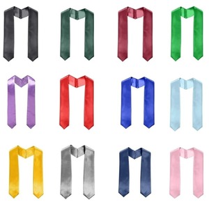 Wholesale Custom Blank Polyester Printable Sash <b>Satin</b> Adult Unisex School Graduation Stole <b>Scarves</b> Shawls Sublimation - Product Image 6