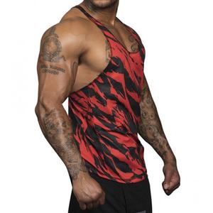 Camiseta sin mangas de gimnasio con estampado de logotipo personalizado 2025, camiseta sin mangas cómoda transpirable de talla grande, alta calidad de Pakistán - Product Image 4