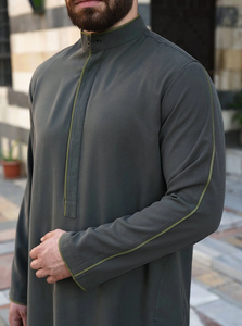 Thobe/Thawb Jubba haut de gamme de luxe Robe Design moderne Tradition arabe Vêtements élégants et sophistiqués Ramadan Djellaba Eid - Product Image 3