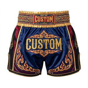 Pantalones Cortos Deportivos de Poliéster/Algodón Transpirables de Secado Rápido con Logotipo Frontal, Estilo Nuevo, para Fitness, MMA, Jiu-Jitsu, Muay Thai, Boxeo, Casual - Product Image 1