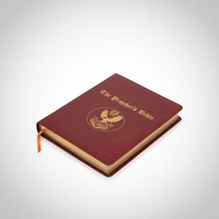 Biblia Sagrada Personalizada al por Mayor, Tapa Dura de Cuero PU de Gran Tamaño, Colores Variados, Papel de Arte, Impresión Offset, Encuadernación Perfecta