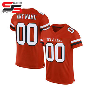 Vente en gros personnalisée de vêtements de sport de haute qualité pour hommes, sublimation enfants, ensemble de maillots de football américain avec logo personnalisé - Product Image 2