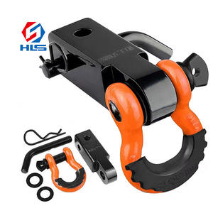 Assemblage D Ring Manille Véhicule tout-terrain Remorque Pièces automobiles Récepteur d'<span class=keywords><strong>attelage</strong></span> en aluminium de remorquage - Product Image 1